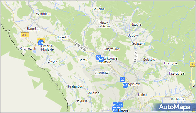 mapa Ludwikowice Kłodzkie, Ludwikowice Kłodzkie na mapie Targeo