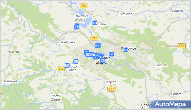 mapa Lwówek Śląski, Lwówek Śląski na mapie Targeo