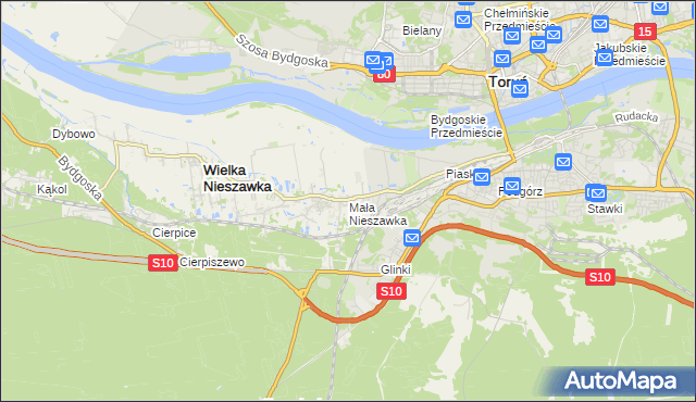 mapa Mała Nieszawka, Mała Nieszawka na mapie Targeo
