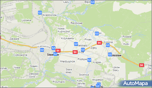 mapa Małobądz, Małobądz na mapie Targeo
