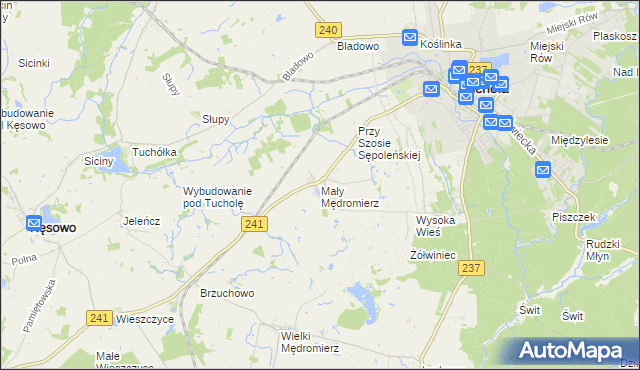 mapa Mały Mędromierz, Mały Mędromierz na mapie Targeo