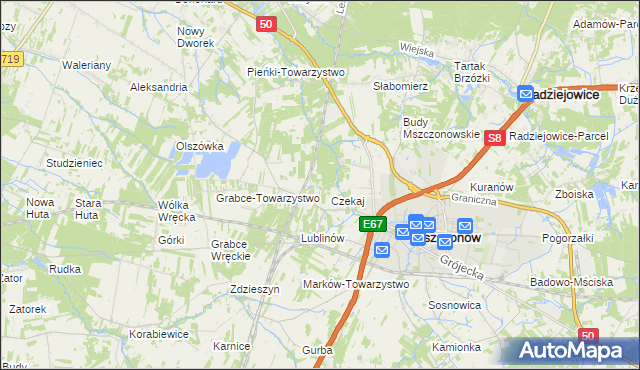 mapa Marków-Świnice, Marków-Świnice na mapie Targeo