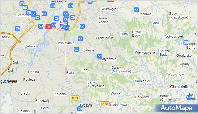 mapa Matysówka, Matysówka na mapie Targeo