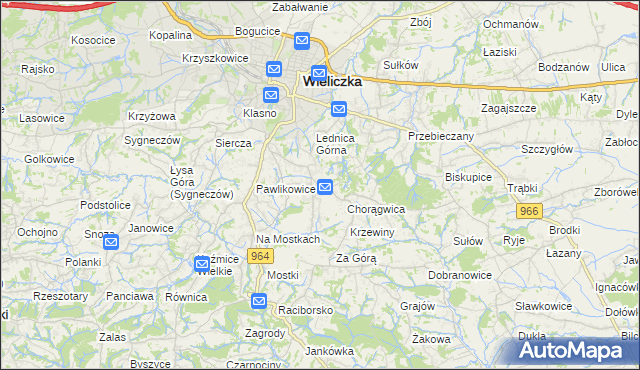 mapa Mietniów, Mietniów na mapie Targeo