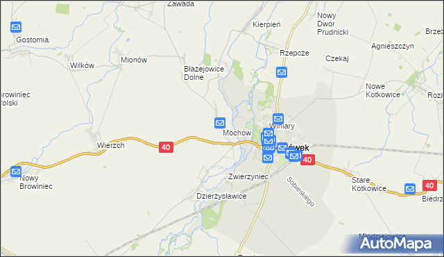 mapa Mochów, Mochów na mapie Targeo