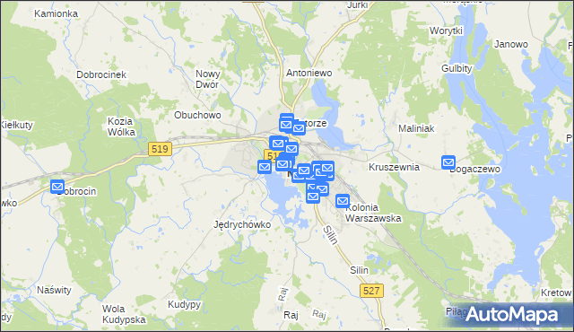 mapa Morąg, Morąg na mapie Targeo