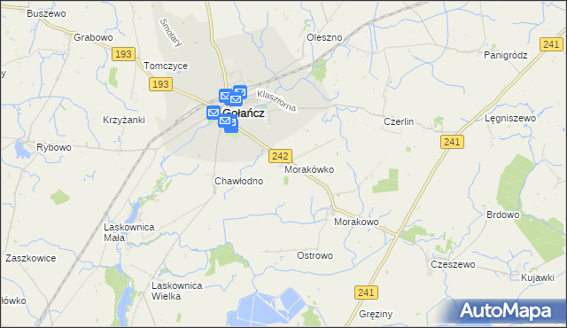 mapa Morakówko, Morakówko na mapie Targeo