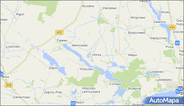 mapa Mórka, Mórka na mapie Targeo