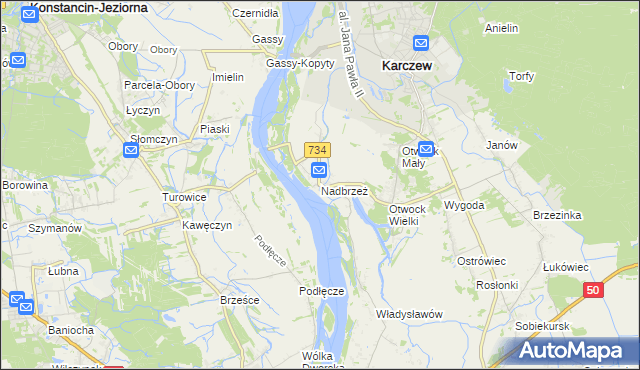 mapa Nadbrzeż, Nadbrzeż na mapie Targeo