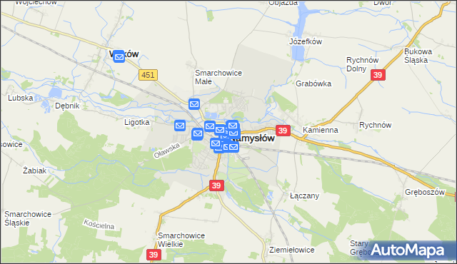 mapa Namysłów, Namysłów na mapie Targeo