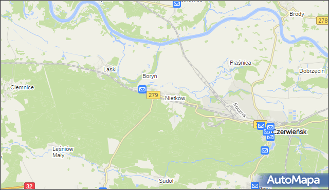 mapa Nietków, Nietków na mapie Targeo