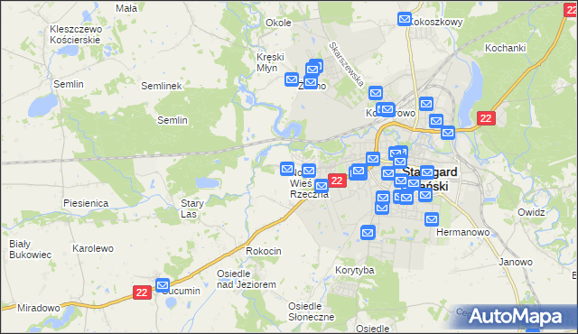 mapa Nowa Wieś Rzeczna, Nowa Wieś Rzeczna na mapie Targeo