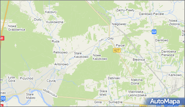 mapa Nowe Kaczkowo, Nowe Kaczkowo na mapie Targeo