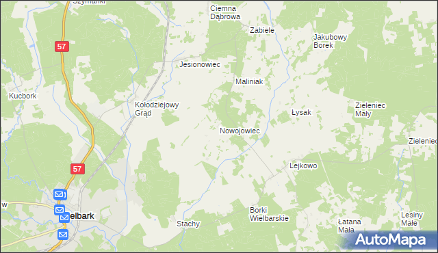 mapa Nowojowiec, Nowojowiec na mapie Targeo