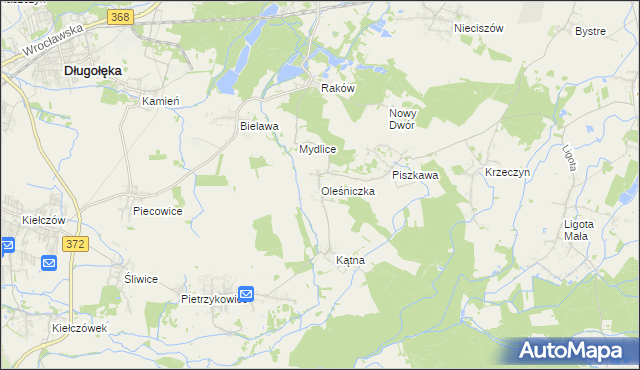 mapa Oleśniczka, Oleśniczka na mapie Targeo