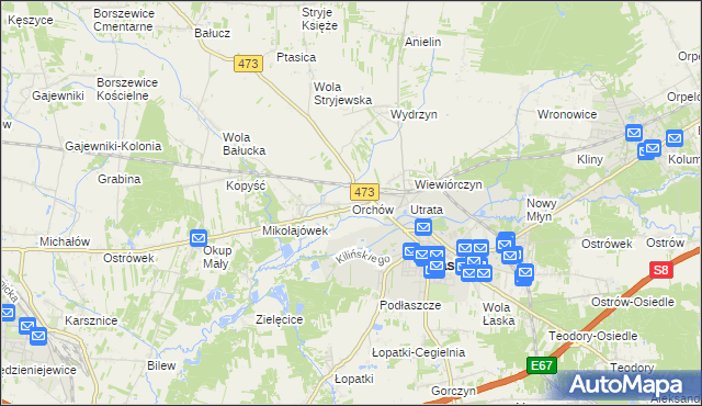 mapa Orchów, Orchów na mapie Targeo