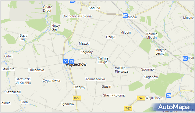 mapa Palikije Drugie, Palikije Drugie na mapie Targeo