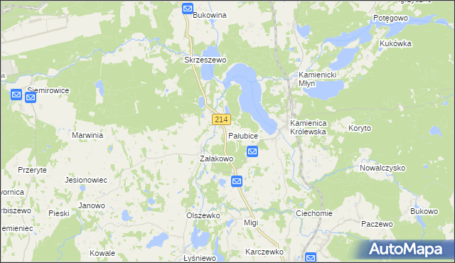 mapa Pałubice, Pałubice na mapie Targeo