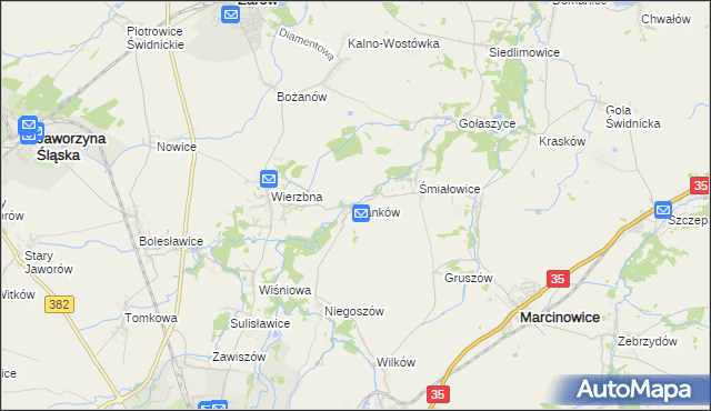 mapa Panków, Panków na mapie Targeo