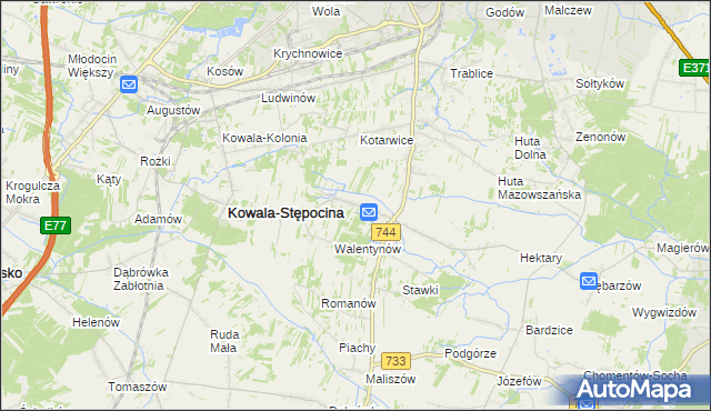 mapa Parznice, Parznice na mapie Targeo
