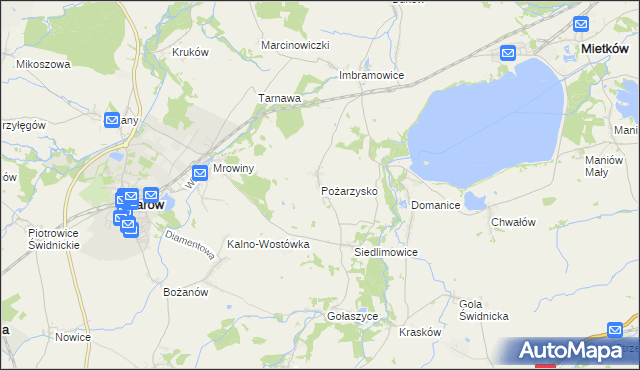 mapa Pożarzysko, Pożarzysko na mapie Targeo