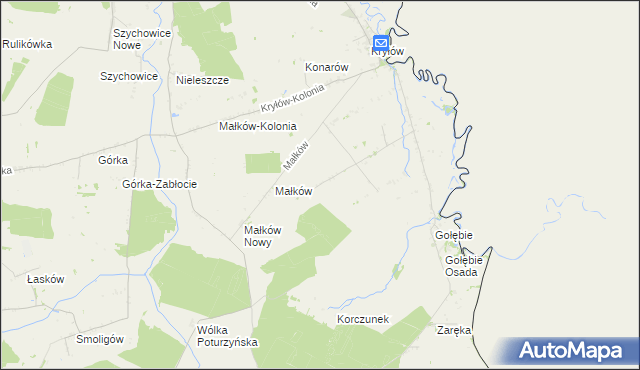 mapa Prehoryłe, Prehoryłe na mapie Targeo