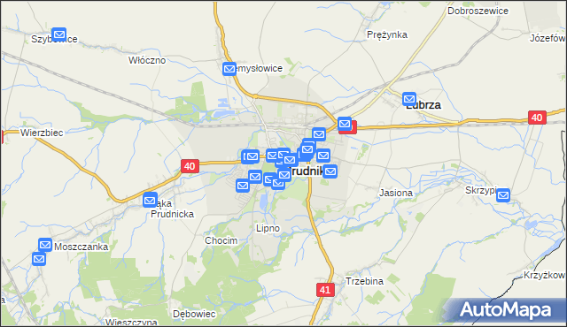 mapa Prudnik, Prudnik na mapie Targeo