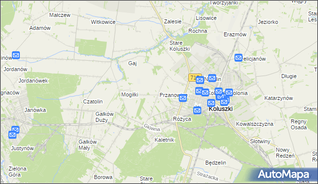 mapa Przanowice, Przanowice na mapie Targeo