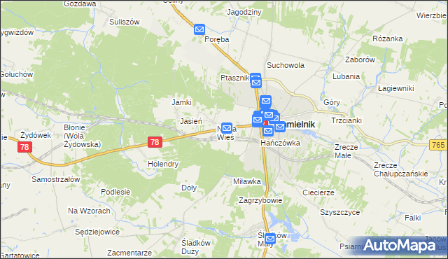 mapa Przededworze, Przededworze na mapie Targeo