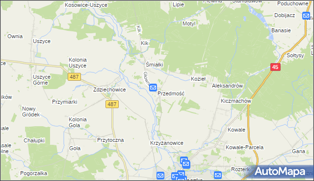 mapa Przedmość, Przedmość na mapie Targeo