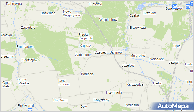 mapa Przełaj, Przełaj na mapie Targeo