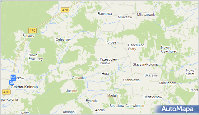 mapa Przespolew Pański, Przespolew Pański na mapie Targeo