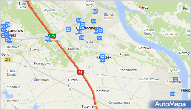 mapa Raciążek, Raciążek na mapie Targeo