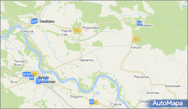 mapa Radocin, Radocin na mapie Targeo