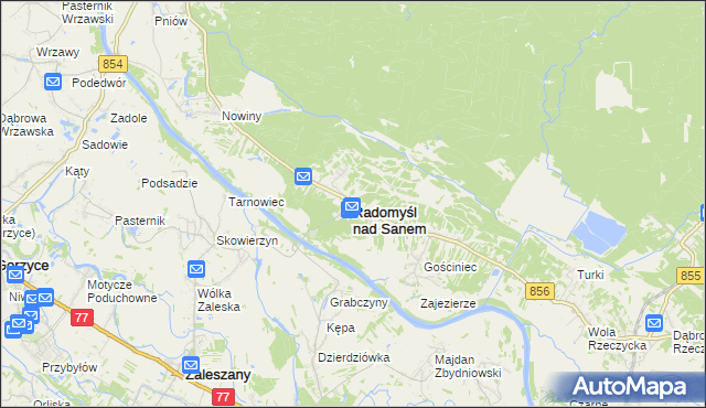 mapa Radomyśl nad Sanem, Radomyśl nad Sanem na mapie Targeo