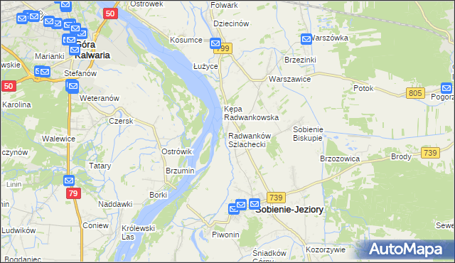 mapa Radwanków Szlachecki, Radwanków Szlachecki na mapie Targeo