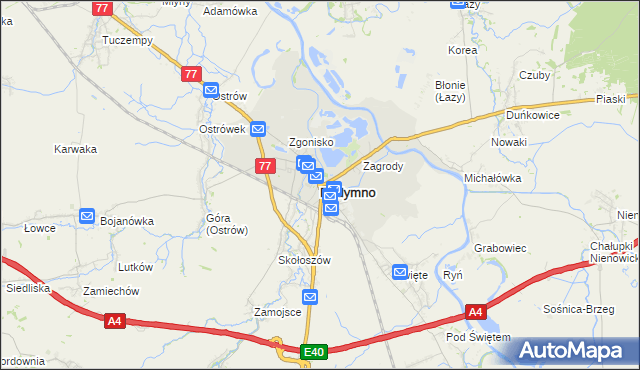 mapa Radymno, Radymno na mapie Targeo