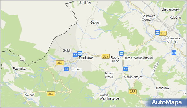 mapa Ratno Górne, Ratno Górne na mapie Targeo