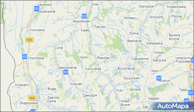 mapa Ratułów, Ratułów na mapie Targeo