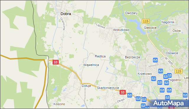 mapa Redlica, Redlica na mapie Targeo