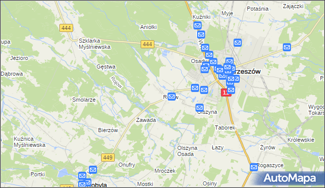 mapa Rojów, Rojów na mapie Targeo