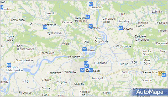 mapa Roztoka gmina Zakliczyn, Roztoka gmina Zakliczyn na mapie Targeo