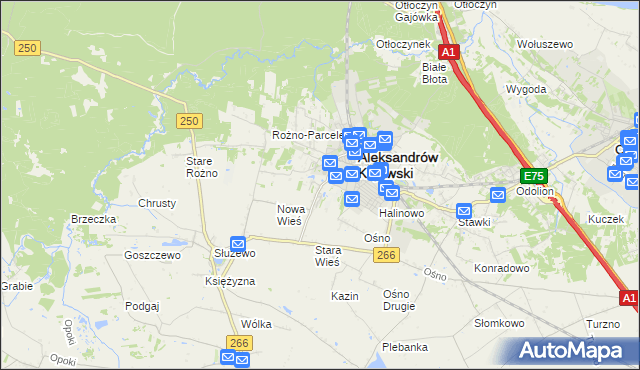 mapa Rudunki gmina Aleksandrów Kujawski, Rudunki gmina Aleksandrów Kujawski na mapie Targeo