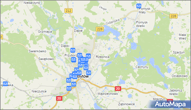 mapa Rzepnica, Rzepnica na mapie Targeo