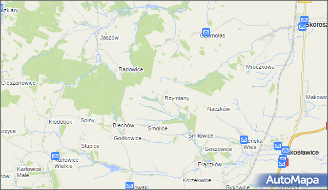 mapa Rzymiany, Rzymiany na mapie Targeo