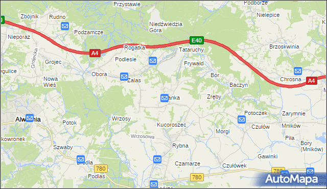 mapa Sanka, Sanka na mapie Targeo