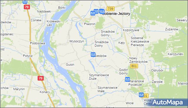 mapa Siedzów, Siedzów na mapie Targeo