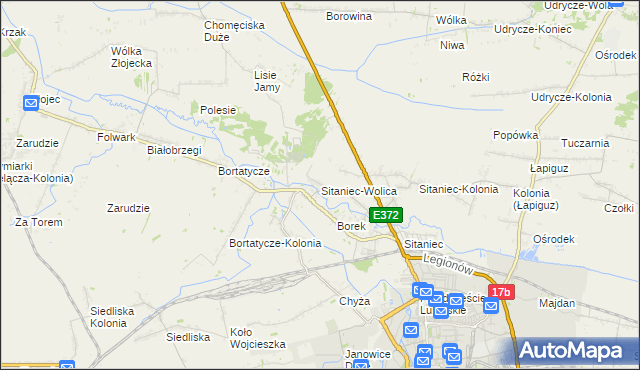 mapa Sitaniec-Wolica, Sitaniec-Wolica na mapie Targeo