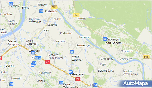 mapa Skowierzyn, Skowierzyn na mapie Targeo