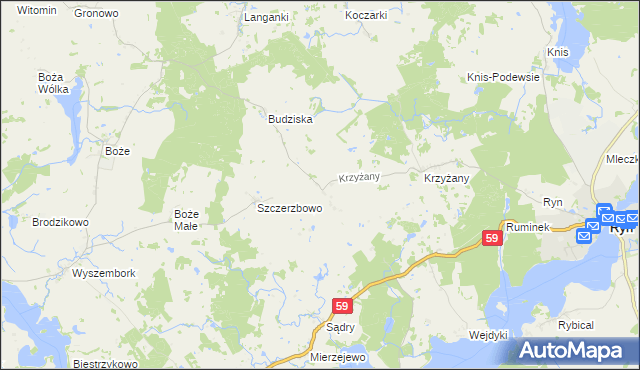 mapa Słabowo, Słabowo na mapie Targeo